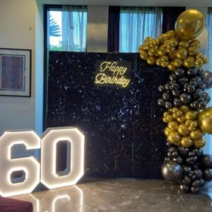 Gold Sparkle Sequins Decor